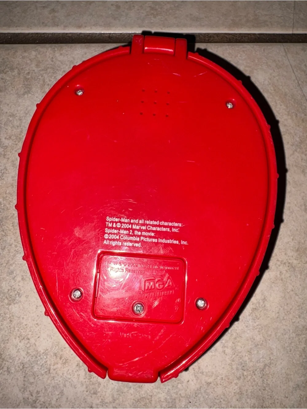 Spider-Man 2004 handheld electronic game Red